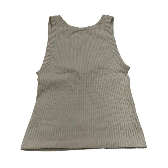M169 INTIMATELY Free People Women's Crop Tank Top Beige Small - Picture 2 of 3